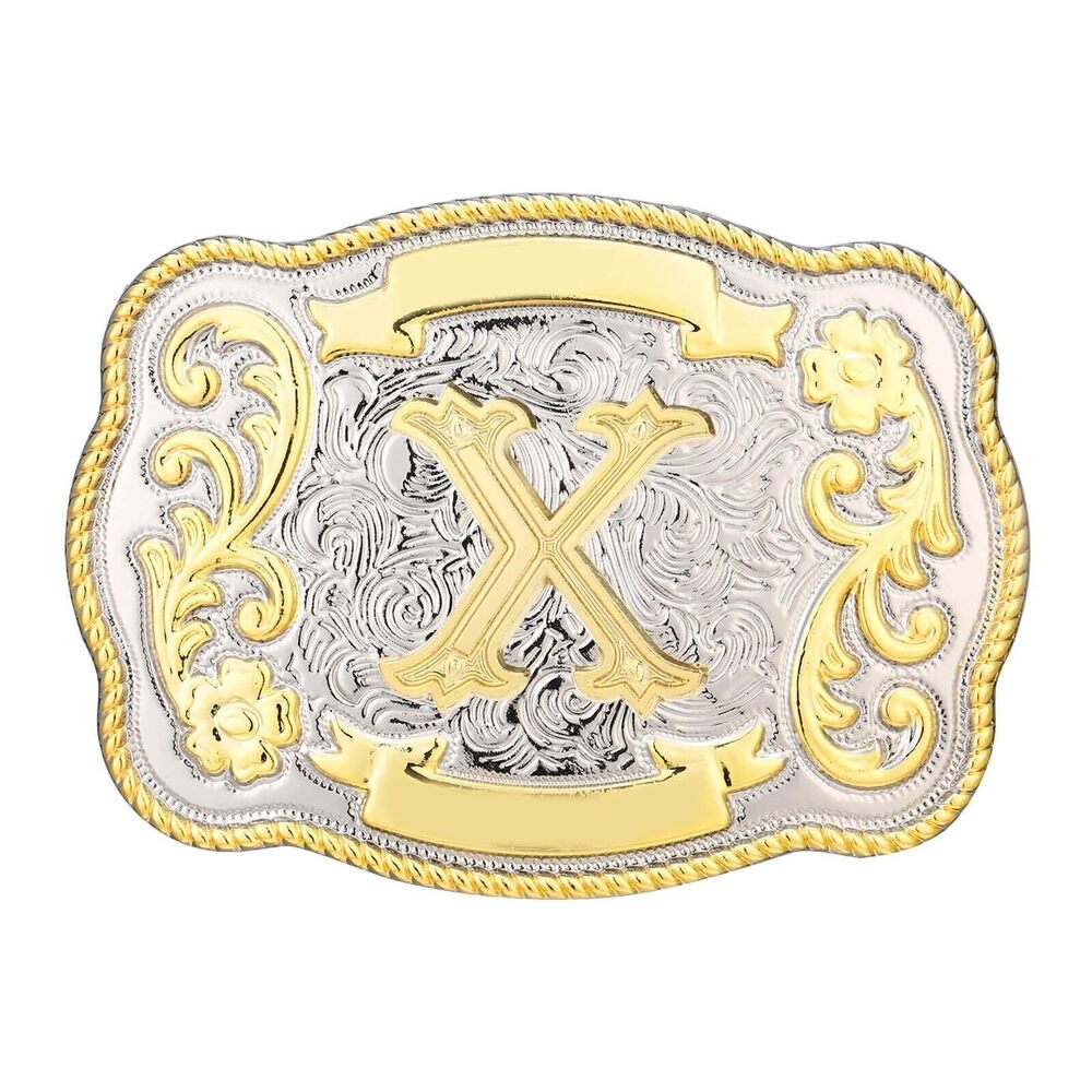 7584 Belt Buckle Western Cowboy Cowgirl Rodeo Vintage Initial Letter